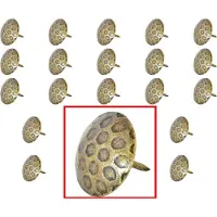 AMIG – Stalen Stoffeernagels Siernagels Meubelnagels Sierspijkers – ø30 x 28mm - Rond – Ruw Oppervlak – Antiek Brons – Rustiek Ornament - 20 stuks