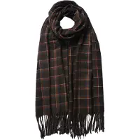 Juleeze Wintersjaal Dames 70x180 cm Bruin Polyester Ruit