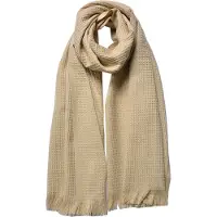 Juleeze Wintersjaal Dames 50x180 cm Beige Acryl