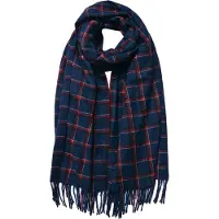 Juleeze Wintersjaal Dames 70x180 cm Blauw Polyester