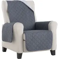 Bellmarti Duo quilt - Fauteuilbeschermer Grijs - 55cm breed