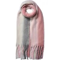 Clayre & Eef Wintersjaal Dames 35x180 cm Roze Acryl