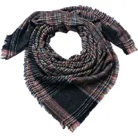 Juleeze Wintersjaal Dames 130x130 cm Grijs Polyester