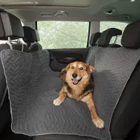 Belmarti Honden Autodeken 130x150 cm - Grijs - Waterproof beschermhoes - past in vrijwel elke auto - Eenvoudig te bevestigen - Premium kwaliteit hondendeken