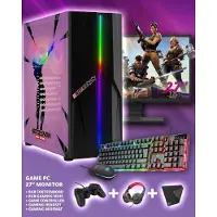 Screenon - Complete Fortnite Gaming PC Set - X14899 - V2 ( Game PC X14899 + 27 Inch Monitor + Toetsenbord + Muis + Controller )