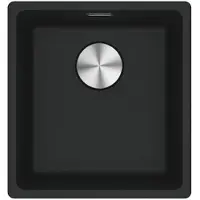 Franke Maris MRG 110-37 spoelbak 40x40cm onderbouw mat zwart