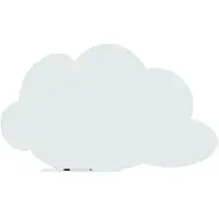 Rocada Skin whiteboard - Denkwolk - Wit - 100x150 cm