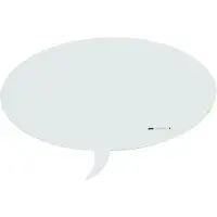 Rocada Skin whiteboard - Tekstballon - Wit - 75x115 cm