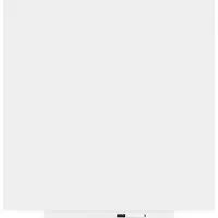 Rocada whiteboard SKIN PRO, frameloos, modulair, staand/landschap formaat, magnetisch, opbergbak, B 1000 x H 1000 mm, gecoat staal, signaalwit RAL 9003