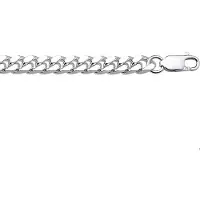 Trendjuwelier huiscollectie 1001808 Zilveren Ketting Geslepen Gourmet 5,5 mm