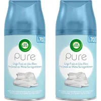 Air Wick Freshmatic Automatische Spray Luchtverfrisser - Fris Linnen & Witte Seringen - Navulling 250ml x2