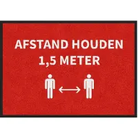 Mountville Deurmat 'Afstand houden' anderhalve meter - 60x85 cm