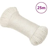 vidaXL Werktouw 3 mm 25 m polypropeen wit