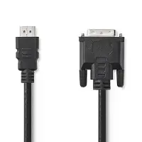 Nedis HDMI Kabel | HDMI | DVI-D 24+1-Pins Male | 5 m | 1 stuks - CCGP34800BK50 CCGP34800BK50