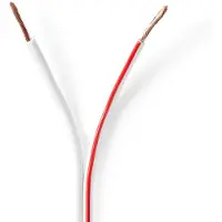 Nedis Luidsprekerkabel op rol | 100 meter (1.5 mm², Wit)