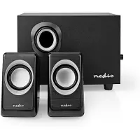 Nedis 2.1 PC-luidspreker set 33W / zwart