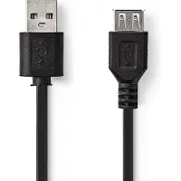 Nedis USB-Kabel | USB-A Male | USB-A Female | 480 Mbps | 2 m | 50 stuks - CCGT60010BK20 CCGT60010BK20