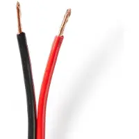 Nedis Speaker-Kabel | 2x 2.50 mm² | 100 m | Rood / Zwart | 1 stuks - CABR2500BK1000 CABR2500BK1000