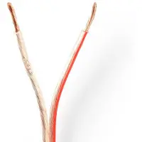 Nedis Luidspreker kabel (CCA) - 2x 2,50mm² / transparant - 15 meter