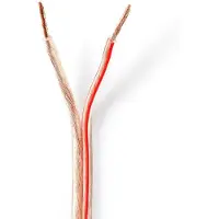 Nedis Luidsprekerkabel op rol | 25 meter (2.5 mm², 100% koper, Transparant)