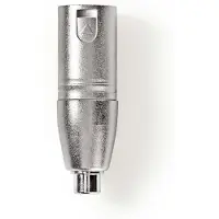 Nedis XLR-Adapter | XLR 3-pins male - RCA female | 10 stuks | Metaal Nedis