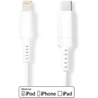 Nedis Kabel Lightning Fresh Green Charge Usb 2.0 - Apple Lightning - 8 Pins 2m Wit