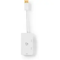 Nedis DisplayPort-Adapter | DisplayPort Male | Schakelbaar | 0.2 m | Wit | 1 stuks - CCGP37366WT02 CCGP37366WT02