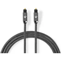 Nedis Optische Audiokabel | TosLink Male naar TosLink Male | 1 m | 1 stuks - CATB25000GY10