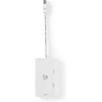 Nedis DisplayPort-Adapter | Mini-DisplayPort Male | Schakelbaar | 0.2 m | Wit | 1 stuks - CCGP37466WT02 CCGP37466WT02
