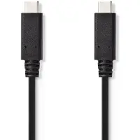 Nedis USB-Kabel | USB 3.2 Gen 2 | USB-C Male naar USB-C Male | 10 Gbps | 1 m | 30 stuks - CCGT64750BK10