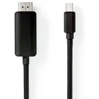 Nedis Mini DisplayPort-Kabel | Mini-DisplayPort Male naar HDMI | 48 Gbps | 2 m | 1 stuks - CCGP37604BK20 CCGP37604BK20