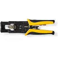Nedis Antennekabel Installatiegereedschap | Krimptang | Geel / Zwart | ABS / Staal