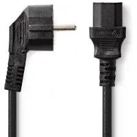 Nedis CEGT10000BK20 Stromkabel Schwarz 2 m IEC 320 C13-Koppler