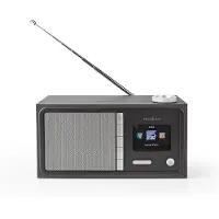 Nedis tafelradio met internetradio, FM-radio, Bluetooth en AUX - 18W / zwart