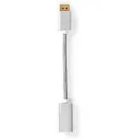 Nedis Premium DisplayPort naar HDMI adapter - DP 1.2 / HDMI 2.0 (4K 60Hz) / aluminium - 0,20 meter