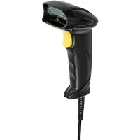 Nedis Barcodescanner | Laser | Bedraad | 1D Lineair | USB 2.0 | 1 stuks - BSCN1D100BK BSCN1D100BK