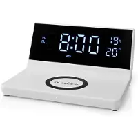 Nedis wekker met draadloze Qi lader | 15W | wit