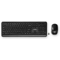 Nedis Muis en Toetsenbordset | Draadloos | USB | QWERTY | US Internationaal | 1 stuks - KBMCW100BKUS