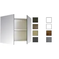 Sanicare Spiegelkast Qlassics 90 cm. 2 dubbelzijdige spiegeldeuren antraciet