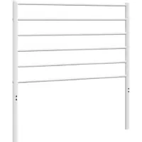 vidaXL Vervangend hoofdbord metaal wit 80 cm