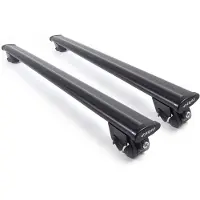 Farad Dakdragers geschikt voor Volvo XC90 2003 t/m 2014 open dakrailing - Aluminium - Hoog laadvermogen 100kg - Wingbar Zwart- Merk