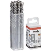 Kwb Hamerboor Ø 12 mm - 165 / 100 - SDS Plus - Premium - Koker 10 stuks
