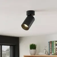 Arcchio spot Brinja, set van 2, zwart, rond, Ø 6cm, GU10 Brinja , dimbaar, zwart, Hal, Aluminium, Modern, buitenspot
