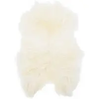 vidaXL Stoelhoes IJslander schapenvacht 70x110 cm crèmekleurig