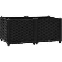 vidaXL Verhoogd bed 80x40x38 cm polypropyleen
