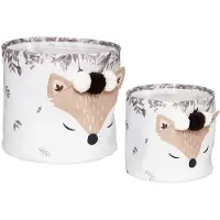 Atmosphera opbergmand set van 2 vossen
