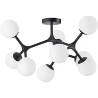 Stars of Light Design Plafondlamp Maragall 9 Lichts Zwart