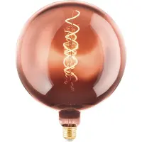 Eglo Ledfilamentlamp Globe - Koper - D20cm - Dimbaar - Warm Wit - E27 - 4w