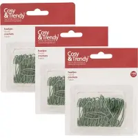 COSY&TRENDY Cosy & Trendy Kerstbalhaakjes - 300x - groen - 4 cm - kerstballen ophangen - kerstversiering