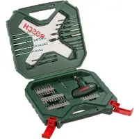Bosch Accesorios X-Line 2607010610 Boor- en bitassortiment 54-delig Metaal, Steen, Beton, Hout, Metselwerk